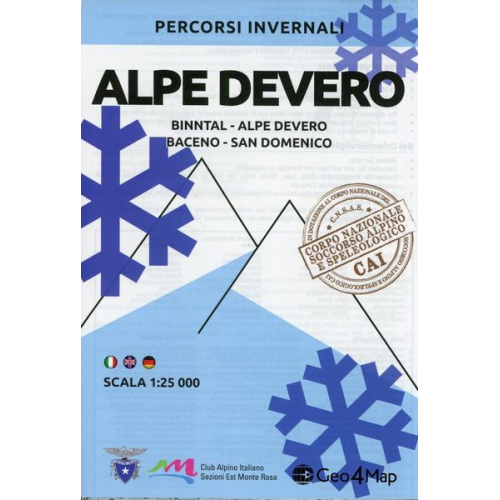 Percorsi Invernali Alpe Devero 1 : 25.000