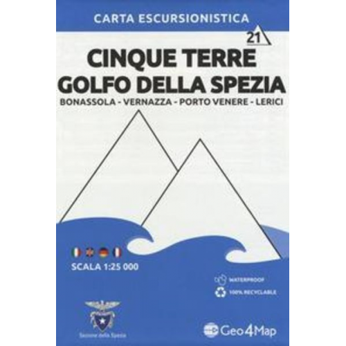 Cinque Terre / Golfo Della Spezia 1:25000