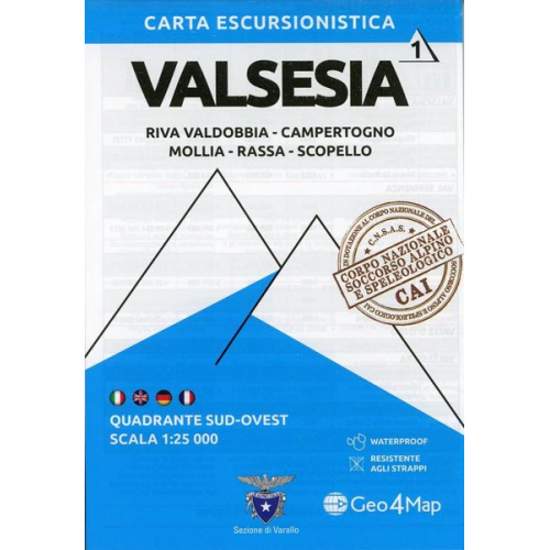 Valsesia Sud Ovest 1:25000