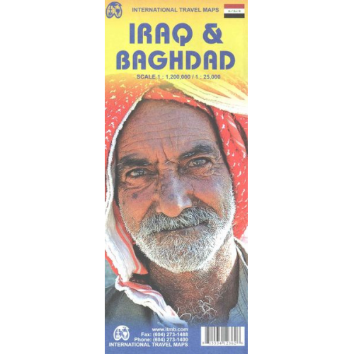 Iraq & Baghdad Travel Reference Map