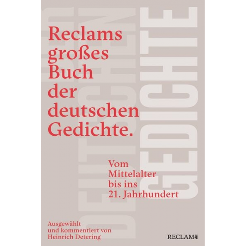 Reclams großes Buch der deutschen Gedichte