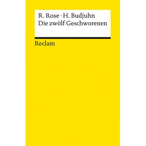 Reginald Rose Horst Budjuhn - Die zwölf Geschworenen