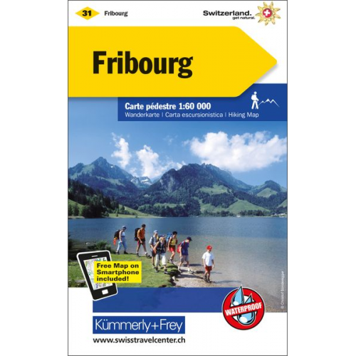 Fribourg Wanderkarte Nr. 31 1:60 000