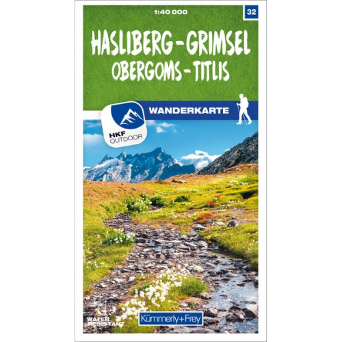 Hasliberg - Grimsel Obergoms - Titlis 32 Wanderkarte 1:40 00