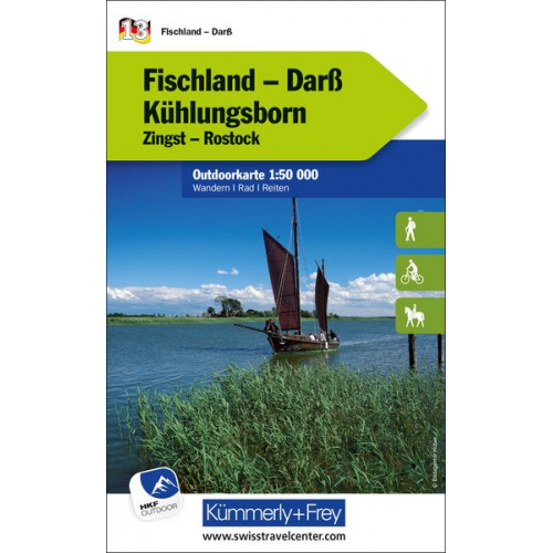 Fischland - Darss - Kühlungsborn Nr. 13 Outdoorkarte Deutsch