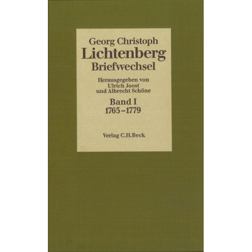 Georg Christoph Lichtenberg - 1765-1779