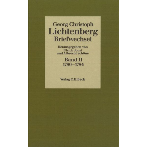 Georg Christoph Lichtenberg - 1780-1784