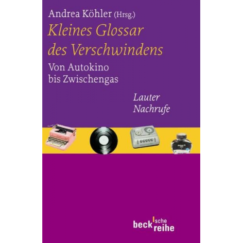 Andrea Köhler - Kleines Glossar des Verschwindens