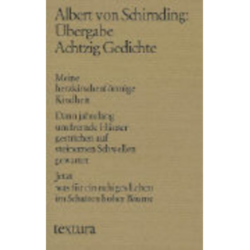 Albert Schirnding - Übergabe