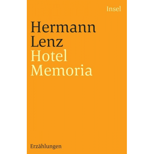 Hermann Lenz - Hotel Memoria