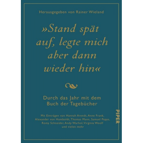 Rainer Wieland - Stand spät auf, legte mich aber dann wieder hin