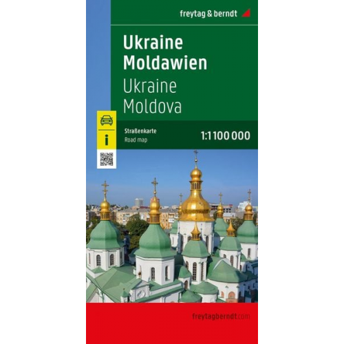 Ukraine - Moldawien, Straßenkarte 1:1.000.000, freytag & berndt