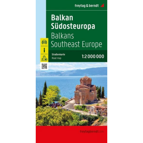 Balkan - Südosteuropa, Straßenkarte 1:2.000.000, freytag & berndt