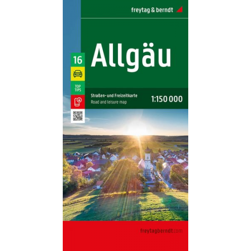 Allgäu, Straßen- und Freizeitkarte 1:150.000, freytag & berndt