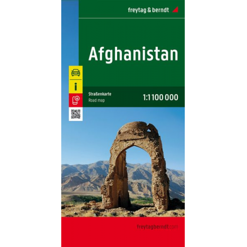 Afghanistan, Straßenkarte 1:1.100.000, freytag & berndt