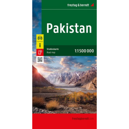 Pakistan, Autokarte 1:1.500.000, freytag & berndt