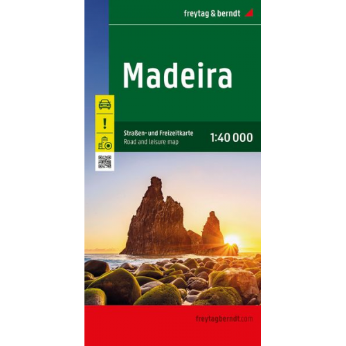 Madeira, Straßen- und Freizeitkarte 1:40.000, freytag & berndt