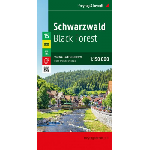 Schwarzwald, Straßen- und Freizeitkarte 1:150.000, freytag & berndt