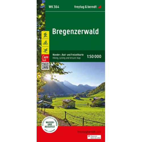 Bregenzerwald, Wander-, Rad- und Freizeitkarte 1:50.000