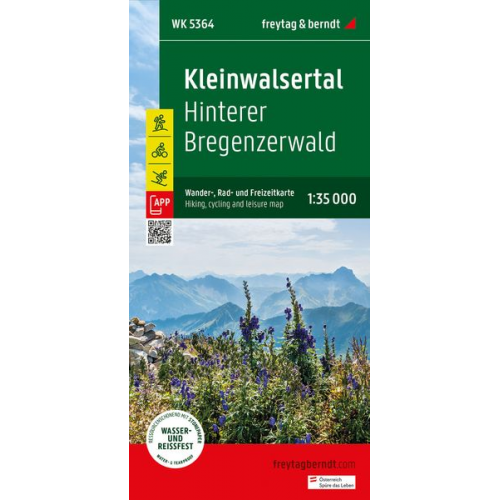 Kleinwalsertal, Wander-, Rad- und Freizeitkarte 1:35.000, freytag & berndt, WK 5364