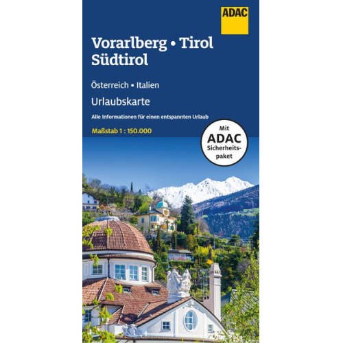 ADAC Urlaubskarte Österreich 06 Vorarlberg, Tirol, Südtirol 1:150.000