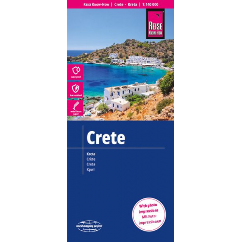 Reise Know-How Verlag Peter Rump - Reise Know-How Landkarte Kreta / Crete (1:140.000)