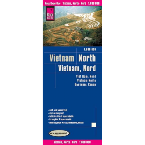 Reise Know-How Verlag Peter Rump - Reise Know-How Landkarte Vietnam Nord (1:600.000)