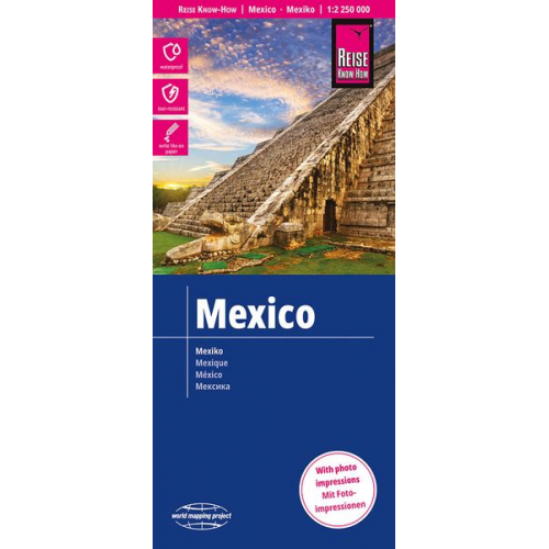 Reise Know-How Verlag Peter Rump - Reise Know-How Landkarte Mexiko / Mexico (1:2.250.000)