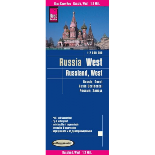 Reise Know-How Verlag Peter Rump - Reise Know-How Landkarte Russland West 1 : 2.000 000