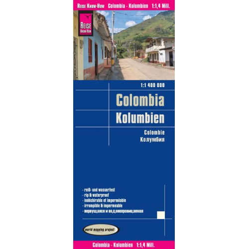 Reise Know-How Verlag Peter Rump - Reise Know-How Landkarte Kolumbien / Colombia (1:1.400.000)