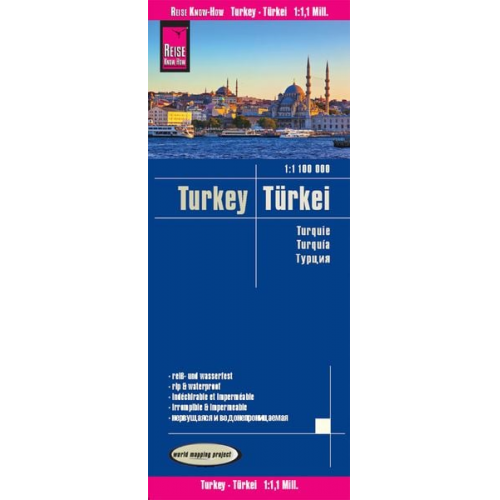 Reise Know-How Verlag Peter Rump - Reise Know-How Landkarte Türkei (1:1.100.000)