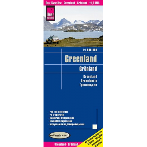 Reise Know-How Verlag Peter Rump - Reise Know-How Landkarte Grönland / Greenland (1:1.900.000)