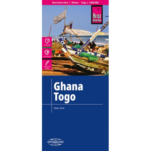 Reise Know-How Verlag Peter Rump - Reise Know-How Landkarte Ghana, Togo (1:600.000)