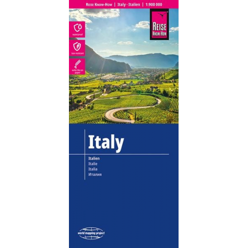 Reise Know-How Landkarte Italien / Italy (1:900.000)