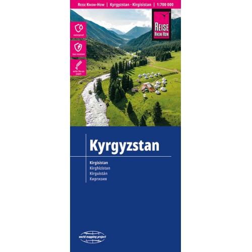 Reise Know-How Landkarte Kirgisistan / Kyrgyzstan (1:700.000)