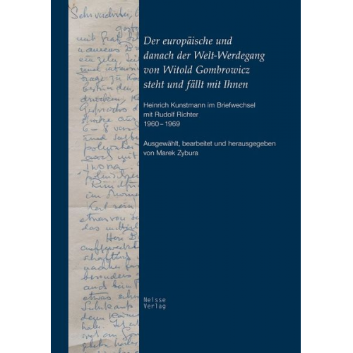 Der europäische und danach der Welt-Werdegang von Witold Gombrowicz steht und fällt mit Ihnen