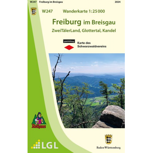 Wanderkarte 1:25 000 Freiburg im Breisgau