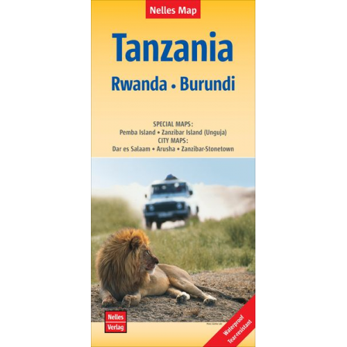 Nelles Map Tanzania - Rwanda - Burundi 1:1 500 000