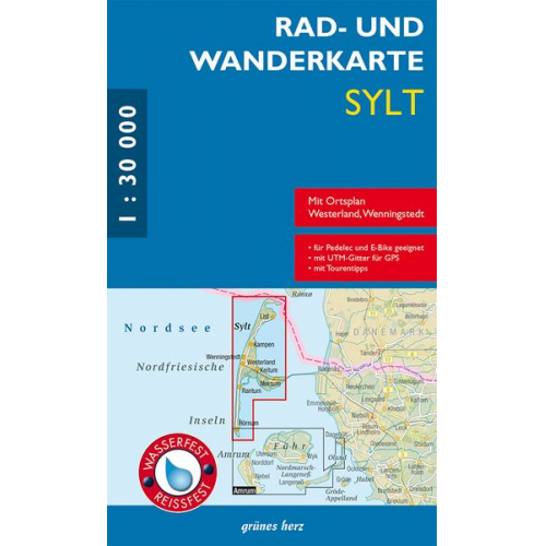 Rad- und Wanderkarte Sylt