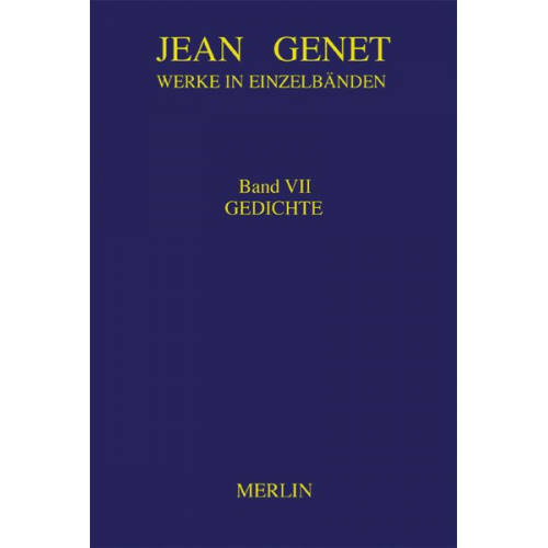 Jean Genet - Werkausgabe / Gedichte