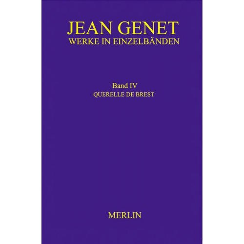 Jean Genet - Werkausgabe / Werke in Einzelbänden - Querelle de Brest