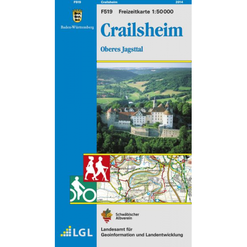 Landesamt für Geoinformation und Landentwicklung Baden-Württemberg (LGL) - LGL BW 50 000 Crailsheim Freizeitkarte