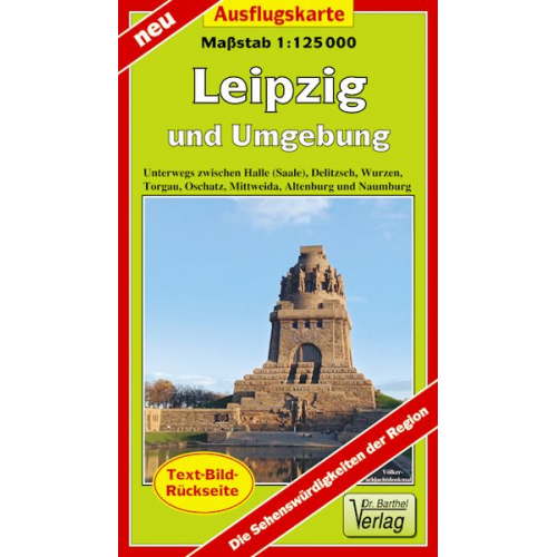 Verlag Barthel - Ausflugskarte Leipzig und Umgebung/LZ 2019