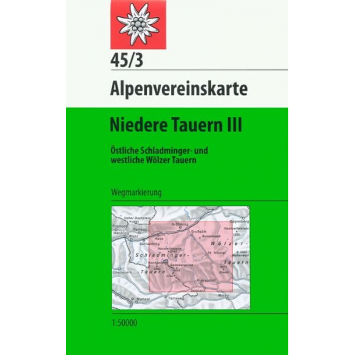 DAV Alpenvereinskarte 45/3 Niedere Tauern 3