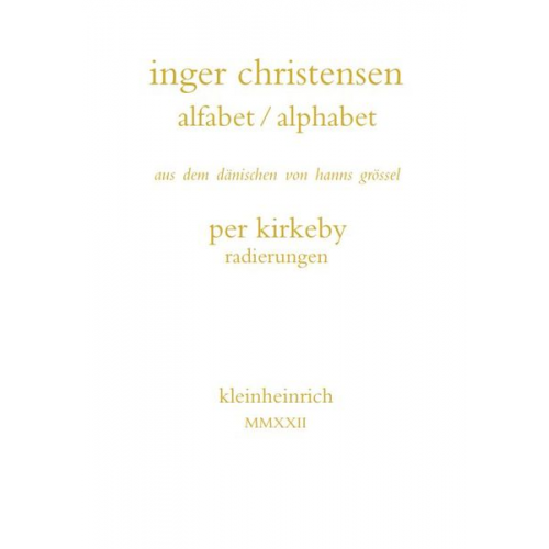 Inger Christensen - Alfabet / alphabet