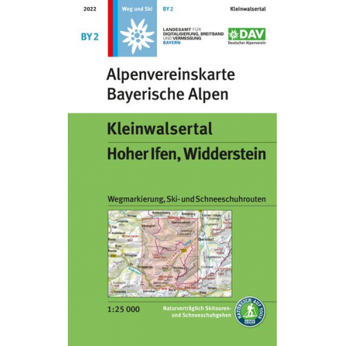 Kleinwalsertal, Hoher Ifen, Widderstein 1:25 000