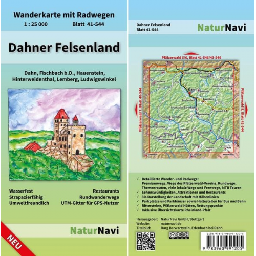 Dahner Felsenland, Blatt 41-544, 1 : 25 000