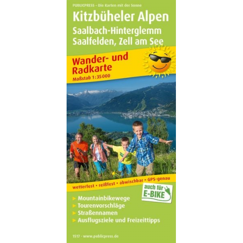 Kitzbüheler Alpen Saalbach-Hinterglemm Wander- u. Radkarte