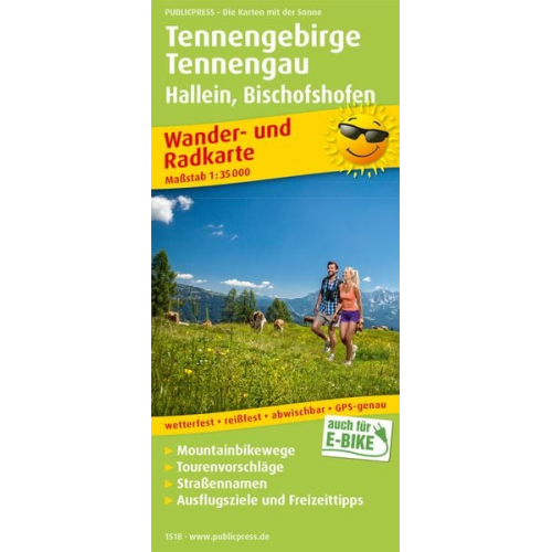 Tennengebirge. Wander- und Radkarte