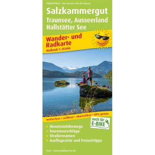 Salzkammergut-Ost. Wander- und Radkarte